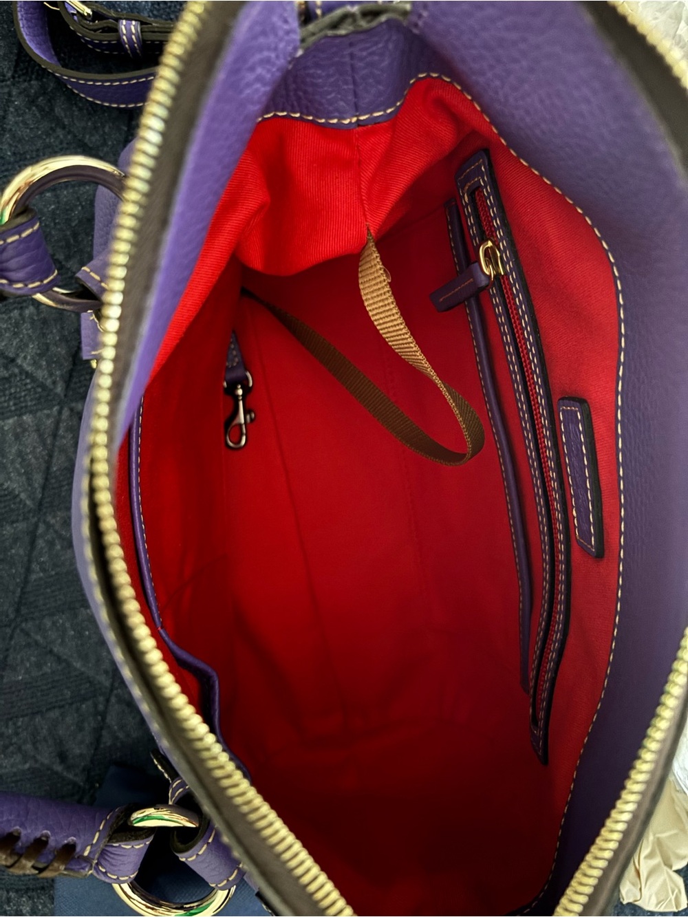 DOONEY & BOURKE || small satchel amethyst - Picture 9 of 12